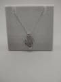 thumb 925 Sterling Silver Cubic Zirconia White Heart Minimalist Lariat Necklace 1