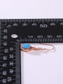 thumb 925 Sterling Silver Synthetic Opal Multi Color Minimalist Hook Earring 4