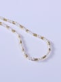 thumb Stainless steel Freshwater Pearl Multi Color Minimalist Beaded Necklace 1