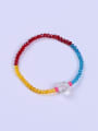thumb Glass Stone Multi Color Minimalist Handmade Beaded Bracelet 0