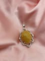 thumb 925 Sterling Silver Topaz Yellow Luxury Lariat Necklace 1