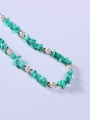 thumb Stainless steel Turquoise Multi Color Minimalist Beaded Necklace 1