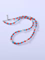 thumb Stainless steel Shell Multi Color Minimalist Beaded Necklace 0