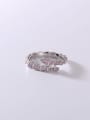thumb 925 Sterling Silver Cubic Zirconia Multi Color Snake Minimalist Band Ring 5