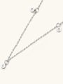 thumb 925 Sterling Silver Moissanite White Minimalist Lariat Necklace 1