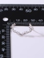 thumb 925 Sterling Silver Cubic Zirconia White Minimalist Clip Earring 3