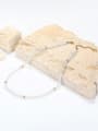 thumb Brass Crystal Irregular Minimalist Cuban Necklace 1