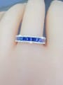 thumb 925 Sterling Silver Cubic Zirconia Multi Color Minimalist Band Ring 1