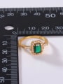 thumb 925 Sterling Silver Cubic Zirconia Green Minimalist Band Ring 4
