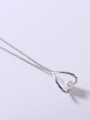 thumb 925 Sterling Silver Imitation Pearl White Minimalist Lariat Necklace 2