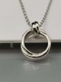 thumb 925 Sterling Silver Round Dainty Bib Necklace 1