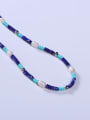 thumb Stainless steel Freshwater Pearl Multi Color Minimalist Beaded Necklace 1
