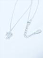 thumb 925 Sterling Silver Cubic Zirconia White Constellation Dainty Initials Necklace 2