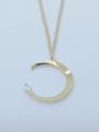 thumb 925 Sterling Silver Cubic Zirconia White Moon Dainty Necklace 2