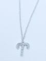 thumb 925 Sterling Silver Cubic Zirconia White Constellation Trend Initials Necklace 0