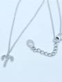 thumb 925 Sterling Silver Cubic Zirconia White Constellation Trend Initials Necklace 1