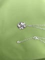 thumb 925 Sterling Silver Cubic Zirconia Irregular Trend Link Necklace 2