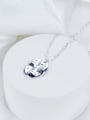 thumb 925 Sterling Silver Cubic Zirconia Irregular Trend Link Necklace 1