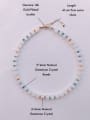 thumb Natural  Gemstone Crystal Beads Chain Beaded Necklace 3