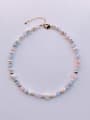 thumb Natural  Gemstone Crystal Beads Chain   Handmade Beaded Necklace 0