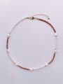 thumb N-STPE-0019 Natural  Gemstone Crystal Beads Chain  Handmade  Beaded Necklace 4