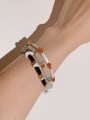 thumb Natural  Gemstone Crystal Multi Color Irregular Handmade Beaded Bracelet 1