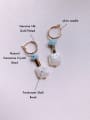 thumb Brass Imitation Pearl Geometric Bohemia Huggie Earring 2