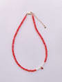 thumb N-STPE-0018 Natural  Gemstone Crystal Beads Chain  Handmade Beaded Necklace 3