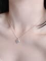 thumb Brass Shell Geometric Minimalist Necklace 1