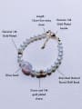 thumb Natural Round Shell Beads Chain Handmade Beaded Bracelet 2