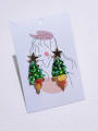 thumb Natural  Gemstone Crystal Beads Handmade Christmas Series Earring 2