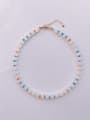 thumb Natural  Gemstone Crystal Beads Chain Beaded Necklace 0