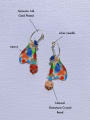 thumb Brass Acrylic Dog Cute Handmade Huggie Earring 1