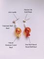 thumb Brass Bead Minimalist Drop Earring 2