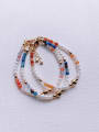 thumb Natural  Gemstone Crystal Beads Chain  Multi Color Handmade Beaded Bracelet 0