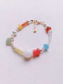 thumb Natural  Gemstone Crystal Beads Chain Handmade Beaded Bracelet 3