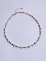 thumb Natural Round Shell Beads Chain Handmade Beaded Necklace 0