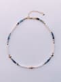 thumb Natural  Gemstone Crystal Beads Chain Handmade Beaded Necklace 4