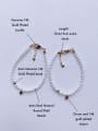 thumb Natural Round Shell Beads Chain Minimalist Handmade Beaded Bracelet 2