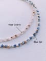thumb N-STPE-0020 Natural  Gemstone Crystal Beads Chain Handmade  Beaded Necklace 3