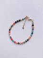thumb Natural  Gemstone Crystal Beads Chain Multi Color Handmade Beaded Bracelet 3