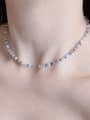 thumb N-STPE-0020 Natural  Gemstone Crystal Beads Chain Handmade  Beaded Necklace 1