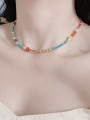 thumb Natural  Gemstone Crystal Beads Chain Handmade Necklace 1
