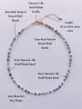thumb N-STPE-0020 Natural  Gemstone Crystal Beads Chain Handmade  Beaded Necklace 4