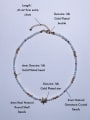 thumb Natural Round Shell Beads Chain Handmade Beaded Necklace 1