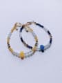 thumb Natural Round Shell Beads Chain Handmade Beaded Bracelet 0