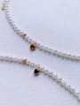 thumb Natural Round Shell Beads Chain Minimalist Handmade Beaded Bracelet 3