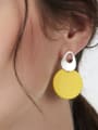 thumb Alloy Yellow Geometric Dainty Stud Earring 0