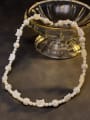 thumb 925 Sterling Silver Shell White Glass beads Animal Dainty Beaded Necklace 2