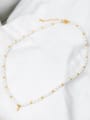 thumb 925 Sterling Silver Freshwater Pearl White Minimalist Beaded Necklace 0